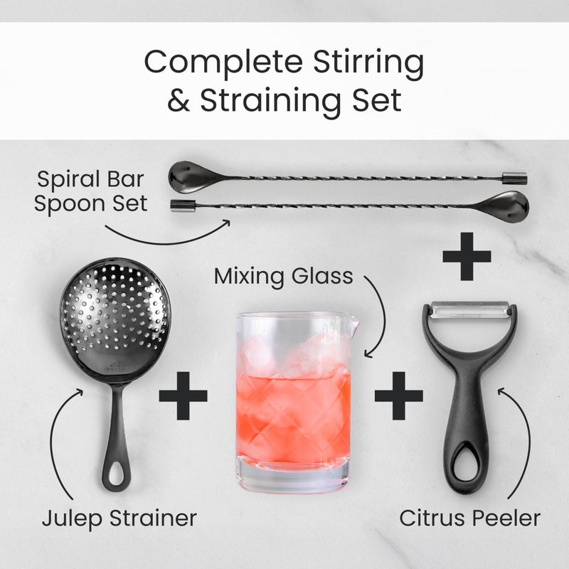 A Bar Above Bar Spoon Set, Spiral Handle, Stainless Steel Mixing Spoons for Cocktail Mixer Set, to Stir and Layer, Basic Professional or Home Bars Accessories (Stainless Steel, Spiral) - Image 5